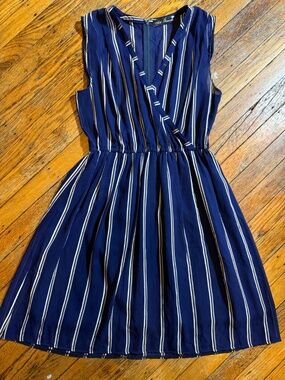 Vintage sheer sleeveless reworked / tailored dress